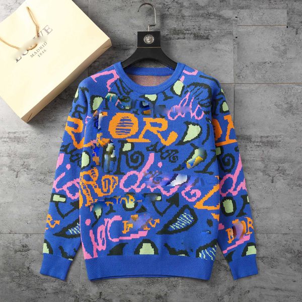 

men sweatshirt knitted designer sweaters women loose oversized jumpers luxury fashion casual autumn winter warm hoodie sweater embroidered l, White;black