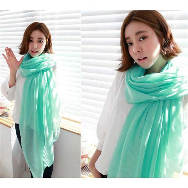 

scarves women's solid color soft scarf 58 colors269b, Blue;gray