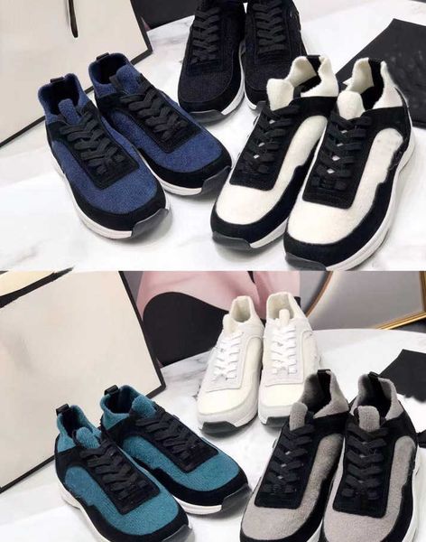 

dress shoes winter new sports casual shoes woven socks shoes thick soled, Black