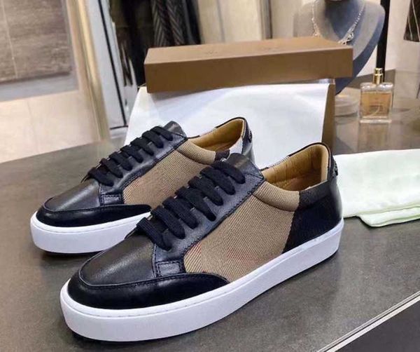 

brand casual shoes 2022 spring and summer new plaid comfortable low casual color matching flat bottom couple shoes size 35-45, Black