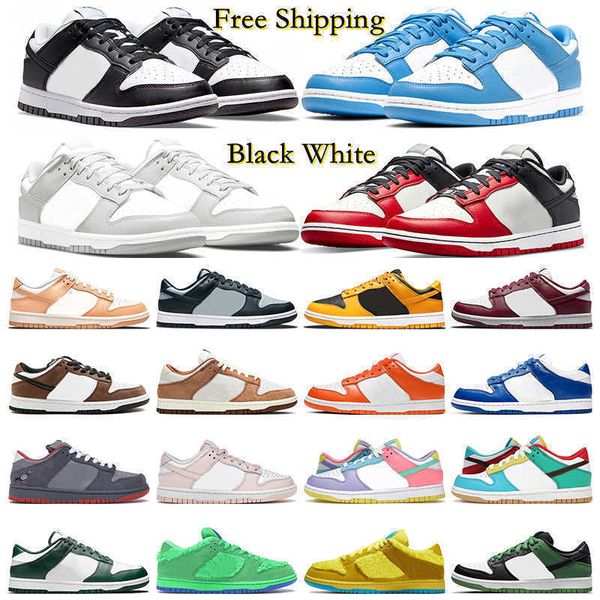

2022 running shoes for mens womens dunks low panda black white georgetown pn dust medium curry unc syracuse varsity green sports