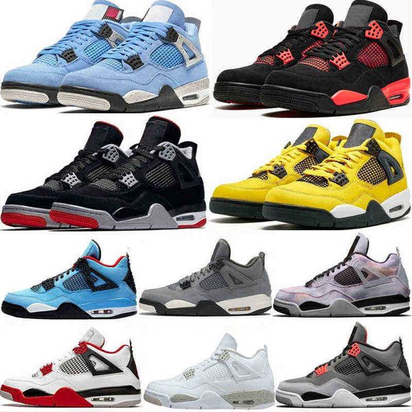 

4 4s basketball shoes man woman mens sneakers white oreo sail cool grey university blue fire red thunder bred zen master black cat fear pack