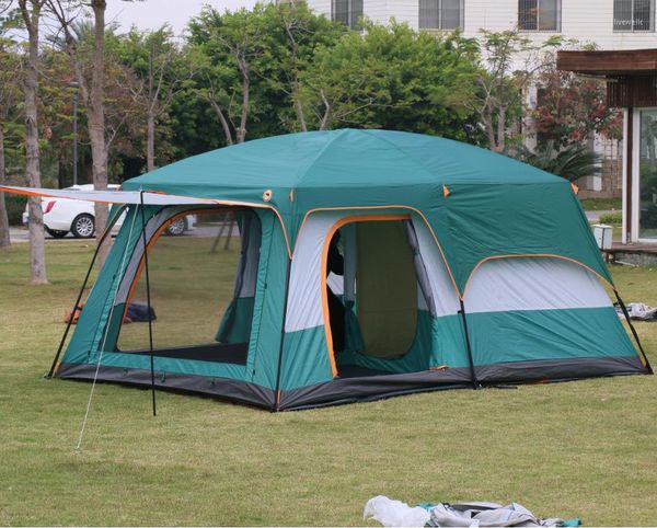 

tents and shelters 320 220 195cm outdoor camping with 2 bedrooms 1 living room big tent 5-8 people