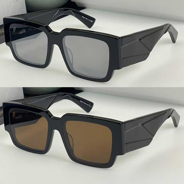 

designer mens symbol sunglasses square acetate womens sunglasses vanguard style black thick frame inverted triangle geometric leg personaliz, White;black