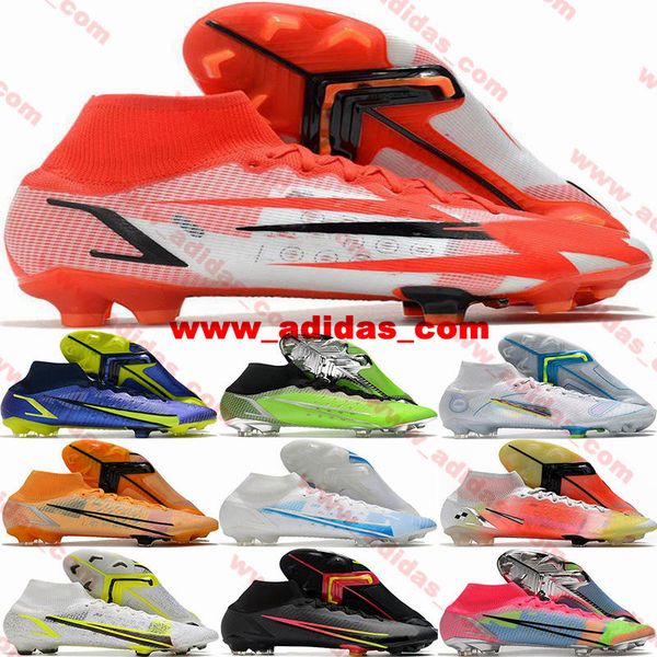 

soccer cleats mercurial superfly 8 elite fg soccer shoes size 12 football boots mens scarpe da calcio cr7 cristiano ronaldo eur 46 us12 bota, Black
