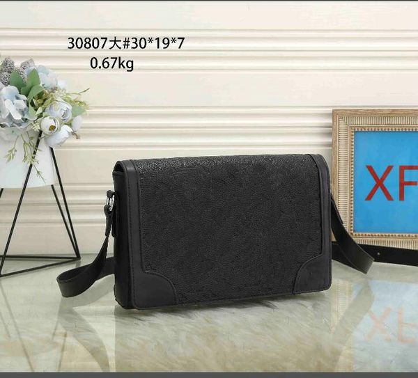 

designer bags handbags mens shoulder bag luxury crossbody bags leather messenger flap clutch totes purses wallet 30807# 30x19x7cm de