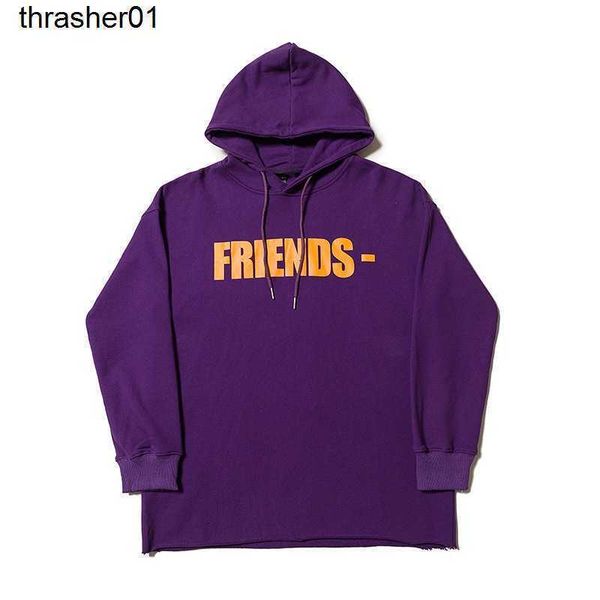 

men's hoodies designer sweatshirts vloness purple big v sweater fashion brand loose hoodie, Black