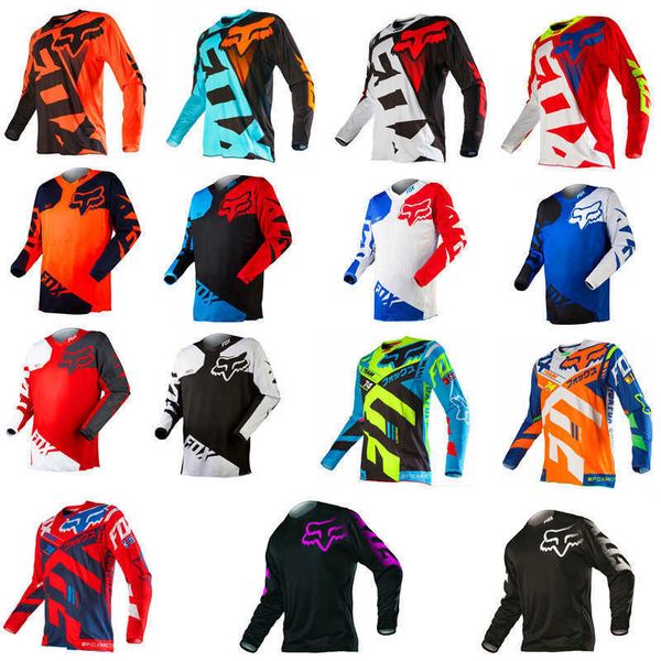 

men's t shirt foxx mountain speed landing jersey cross-country motorcycle racing suit long bicycle cycling, White;black