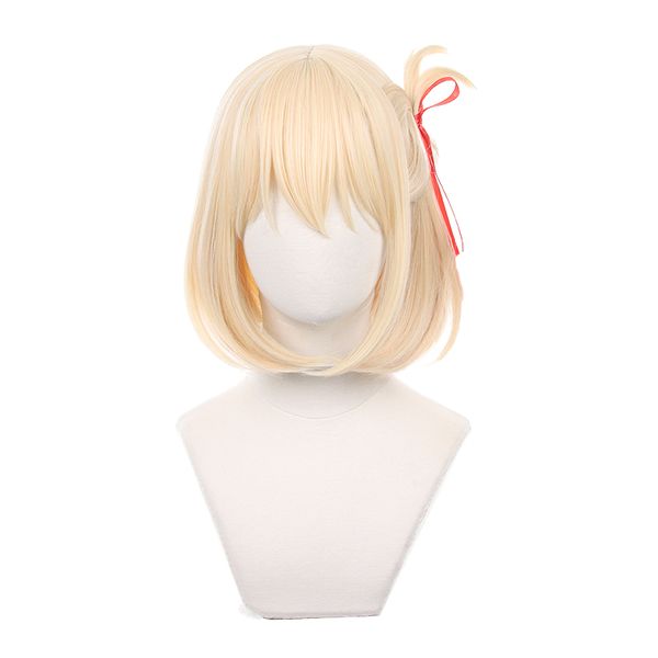 

2022 charming synthetic short line animation wave head style wig, Black