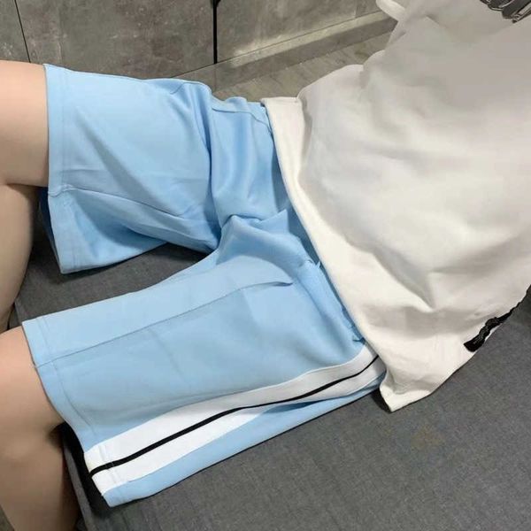 

summer mens shorts plam designer pants loose breathable mesh shorts men women short pants 20 colors, White;black