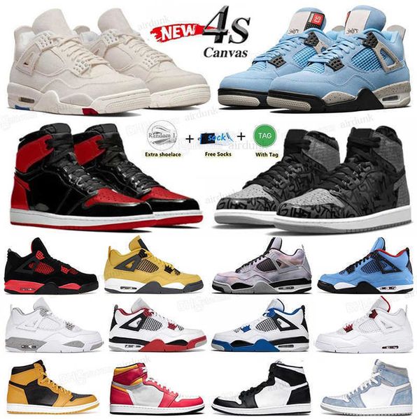 

1 1s mens basketball shoes jumpman sneakers grey fog yellow toe bred patent bubble gum obsidian shadow 4 4s red thunder university blue, Black