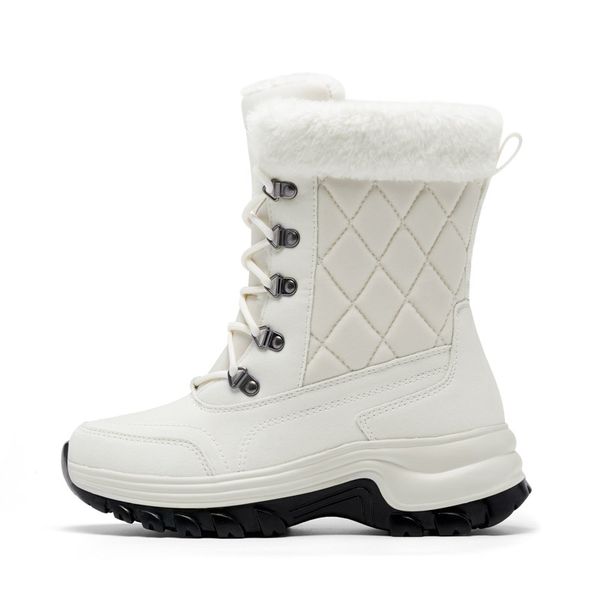 

fashion trend women's large outdoor snow boots plush warm cotton shoes 36-42, Black