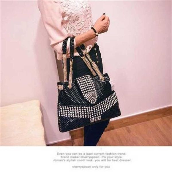 

shoulder bags female bag tide diamond drill women handbag shoulder messenger bags portable casual rhinestone ladies crossbody 221115