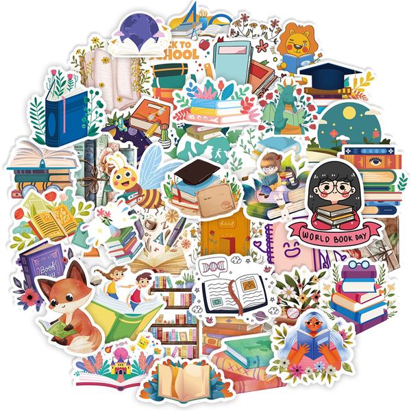 

inspirational reading stickers 50pcs positive sticker for kids teens students teachers vinyl waterproof book water bottle computer lapsticke