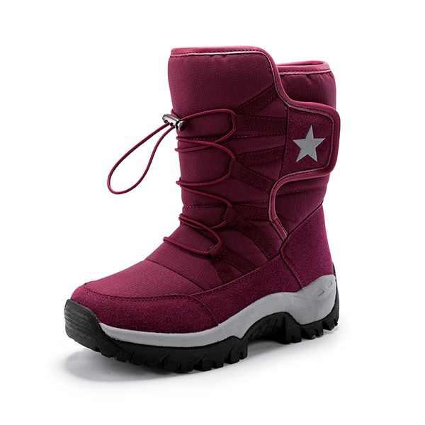 

s206 women's outdoor snow boots plush warm cotton shoes size eur 39-46, Black