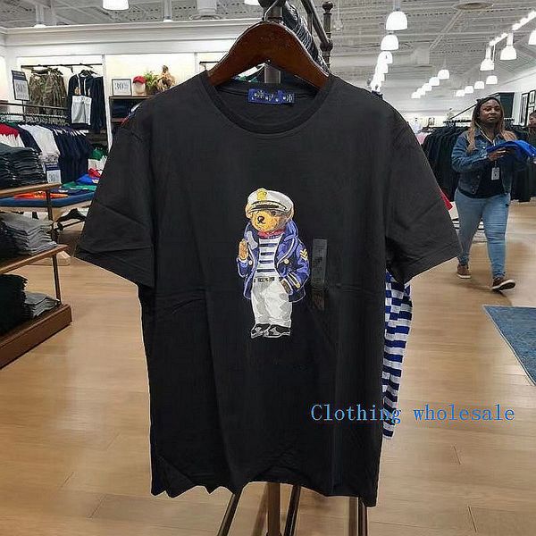 

designer wholesale 2039 men's t-shirts summer new high-end casual fashion men's round neck printed short sleeved polos shirt 100%, White;black