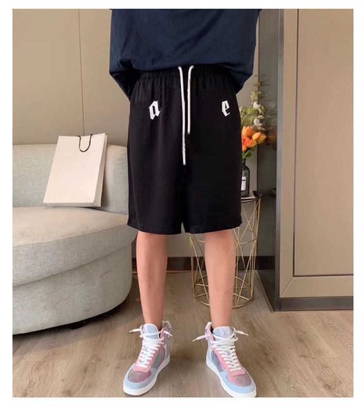 

palms mens summer shorts designer letter print short pant bear printed clothing womens black white angels casual sports loose pants asian, White;black