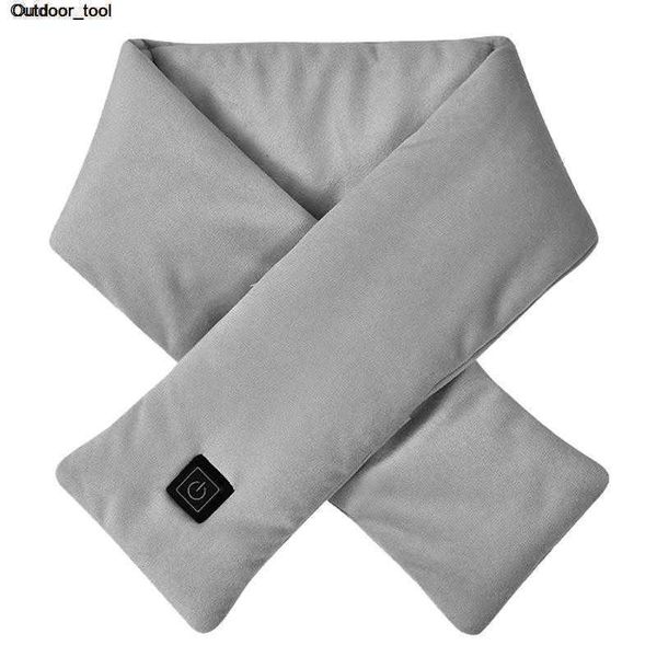 

new winter electric heated scarf 3 level adjustable temperature usb rechargeable heating for outdoor cycling camping