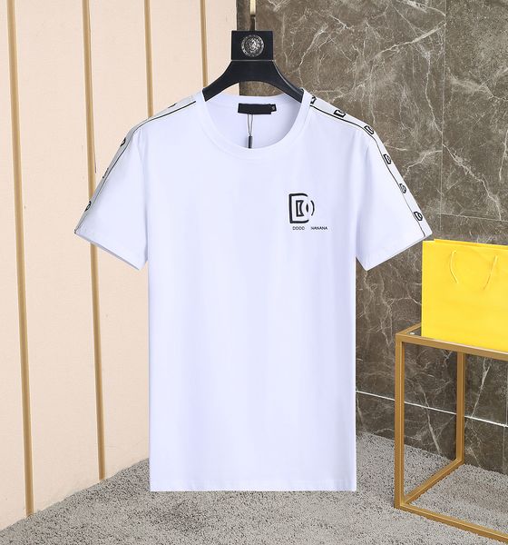 

dsq phantom turtle mens designer t shirt italian milan fashion logo strap jersey t-shirt summer black white t-shirt male hip hop streetwear, White;black