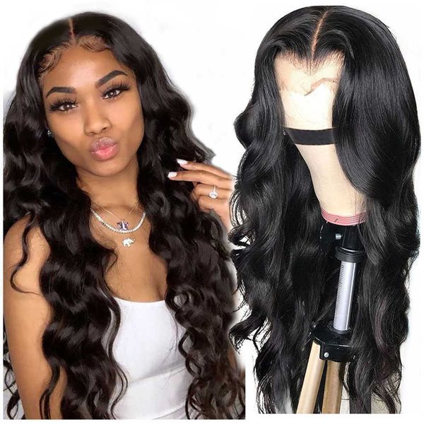 

headwear hair accessories wave 13x4 high-definition transparent lace wig