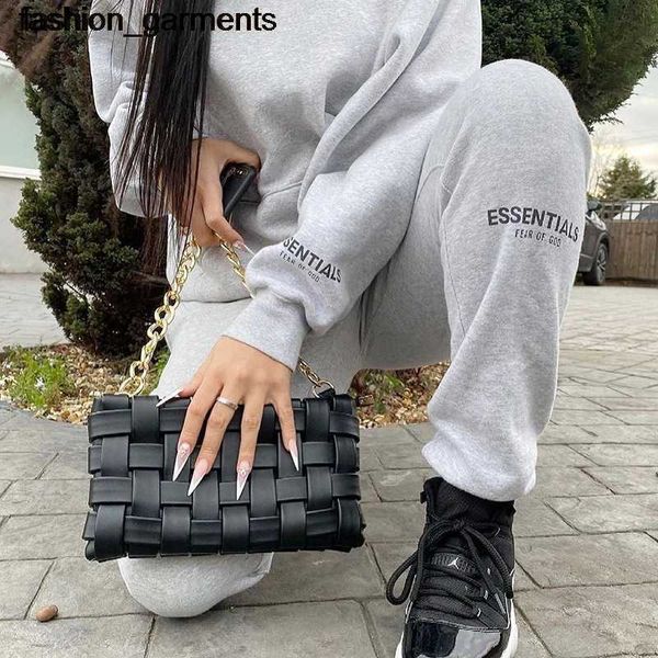 

designer men double thread essentials drawstring reflective guard pants leggings pants, Black