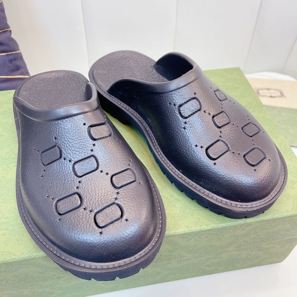 

designer slipper luxury women sandals thick bottom brand slides fashion slippers lady slide design flip flop casual shoes sneakers by 1978 0, Black