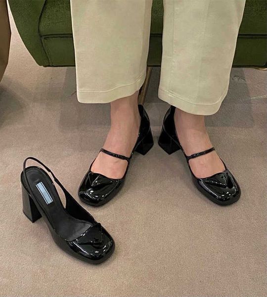 

women's shoes new 5cm-7cm wedding shoes for triangle square head p sandals coarse heels high, Black