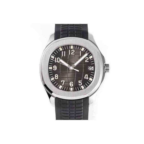 

luxury pp watch 5167 with men's anaglyph literal it is equipped the cal.324 s c movement size 40 9.5 mm rubber watchband sapphire cryst, Slivery;brown