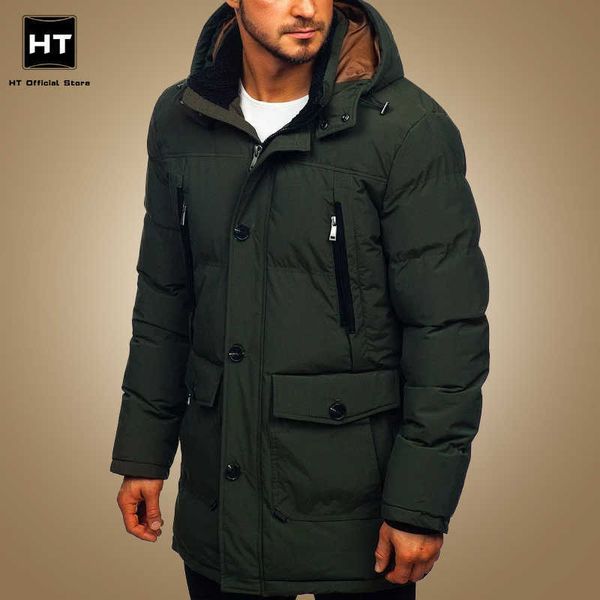 

men's jackets thicken warm winter parkas for men cotton-padded hooded jacket coat men solid color cargo jackets 2022 mens casual windbr, Black;brown