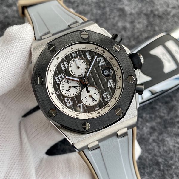 

gd factory royal rose gold watches luxury watch automatic movement mechanical black dial rubber strap mechanical men sapphire watches with b, Slivery;brown