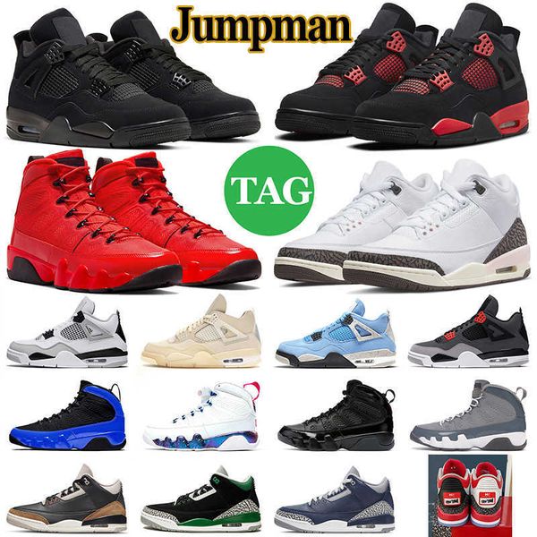 

jumpman 4 4s mens basketball shoes 3 3s neapolitan kumquat chile red thunder bred cement military black cat 9 9s men womens trainers sports