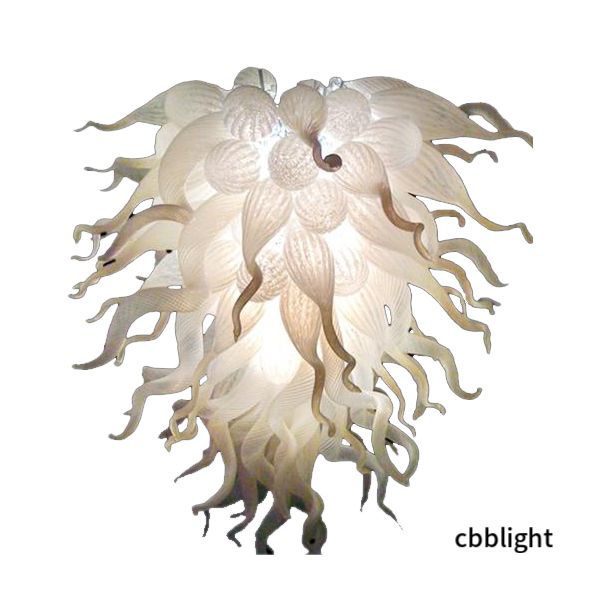 

romantic white lamps handmade blown glass chandelier light dale chihuly style art chandeliers hanging fixture novelty furniture for l lobby