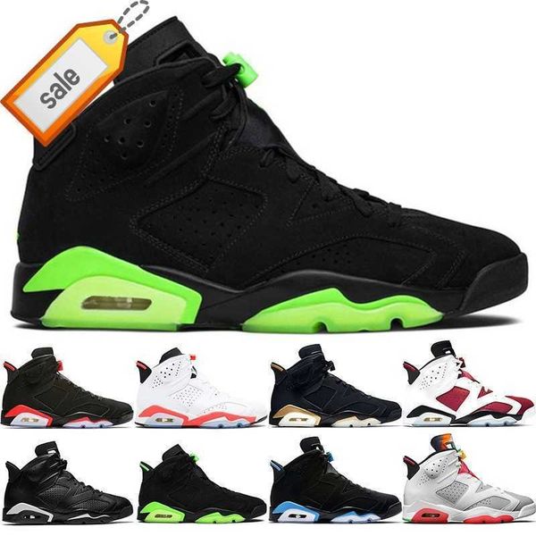

2023 6s basketball shoes mens trainers 6 dmp carmine hare unc triple black infrared electric green sport athletic sneakers size 7-13 og
