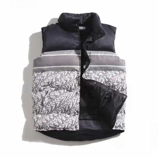 

men vest winter jacket down vests letter printing parkas coat hooded outerwear for women windbreaker warm thick clothing, Black;white