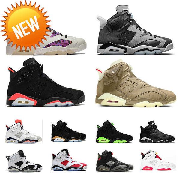 

2023 6 6s men basketball shoes blue tinker reflective infrared smoke grey tech chrome dmp hare electric green sports sneakers og