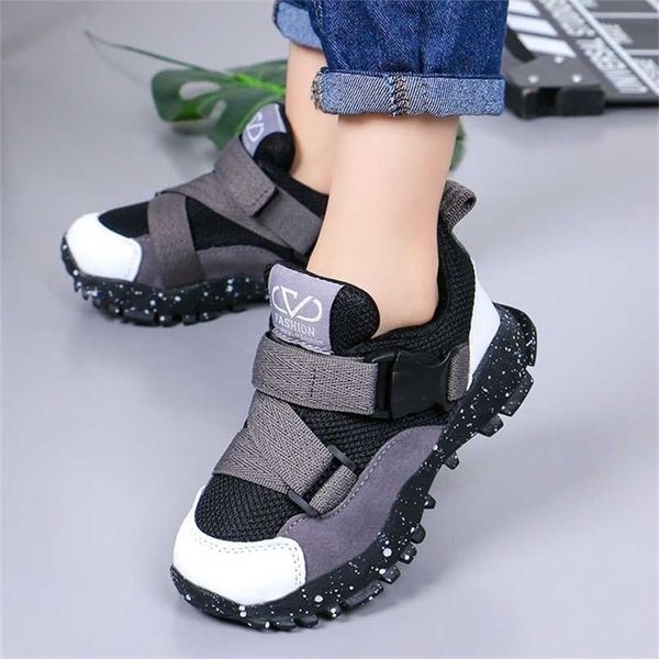 

kids fashion sneakers for boys girls mesh shoes breathable sports running shoes soft bottom lightweight children casual shoes 211022, Black