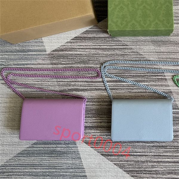 

fashion new design women's handbag light green leather light purple flap zipper inside bag card compartment mirror chain shoulder walle