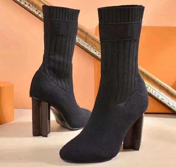 

luxury brand shoes designer boots high heels and genuine leather outdoors fashion womens boot by home011 51, Black