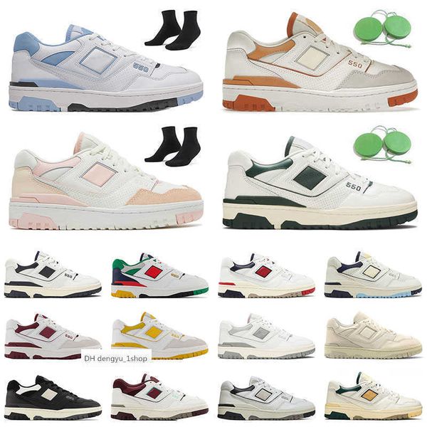 

new b550 basketballs shoes 550 men women trainers white pink au lait auralee syracuse cream black evergreen unc sea salt rich paul bb