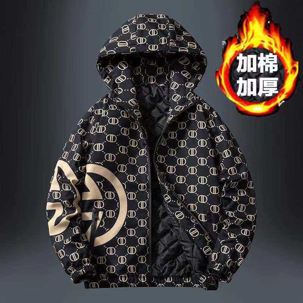 

men's jackets 2021 new men's cotton-padded jacket winter thick and warm male jacket korean style trendy cotton clothing large size, Black;brown