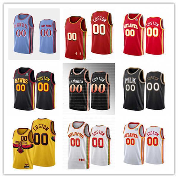 

men women youth atlanta''hawks''custom de'andre 12 hunter bogdan 13 bogdanovic dejounte 5 murray john 20 collins tr, Black;red