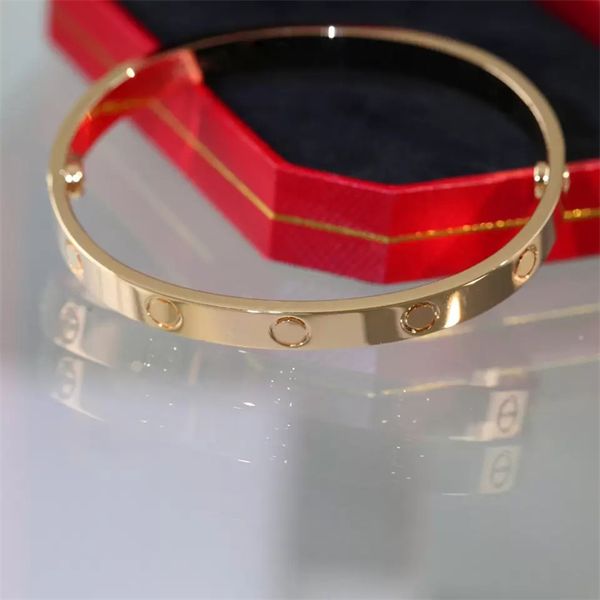 

luxury designer bracelets bangle for women screws diamond wedding couple jewelry gift gold silver charm elegant classic fashion cuff bangles, Golden;silver