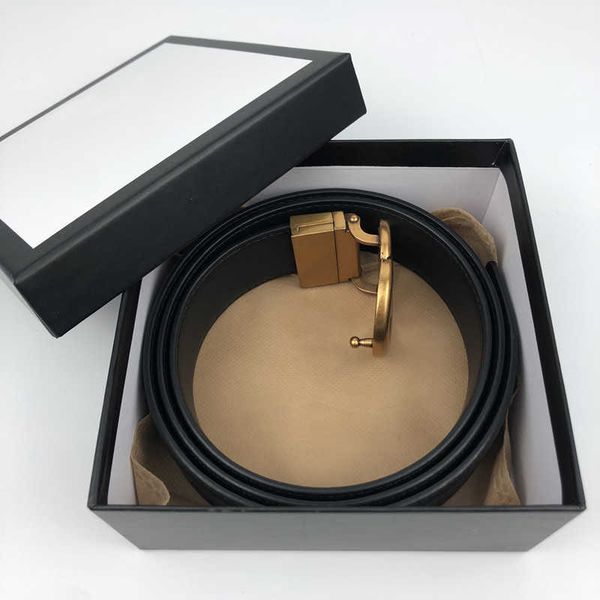 

fashion belts genuine leather men designer belt smooth buckle female for women hip jeans width 3.4cm with box, Black;brown