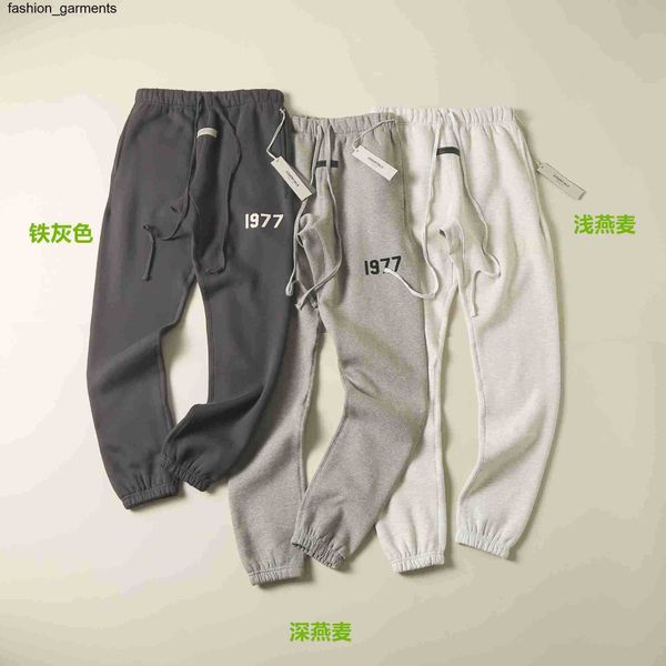 

designer new double thread essential flocked printed pants slacks, Black