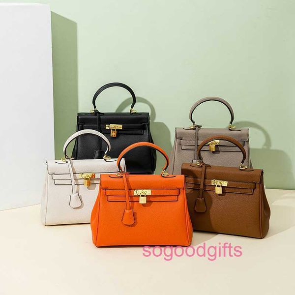 

designer herme bags kely women's handbags luxury genuine leather french handmade bag women's leather big 2022 new simple atmospher