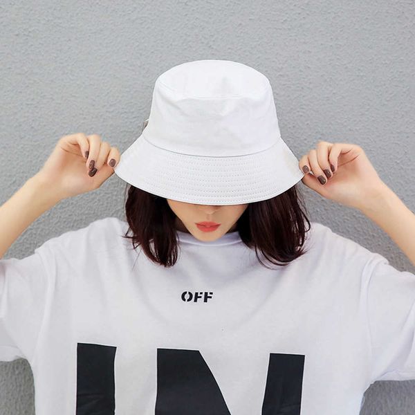 

wide brim hats fisherman woman spring summer sunshade man candy color flat bucket head outdoor caps cotton new g221014, Blue;gray