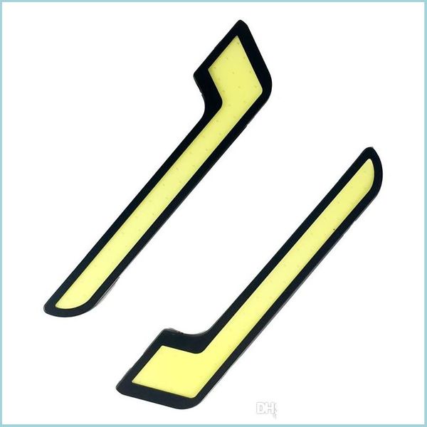 

daytime runnung lights 1pair/lot 7 shape led 013 drl waterproof super bright cob daytime running lights bb 6 watt white dhbsy