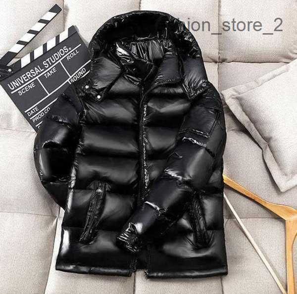 

2022 men's newdown men's parkas winter jacket men puffer jackets hooded thick coats mens women couples with monc badge parka winte, Black