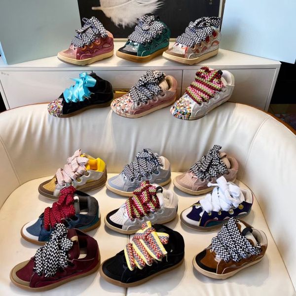 

designer womens luxury designer running shoes curb bumpr bur house men fashion catwalk stitching color low loafers breathable outdoors sneak