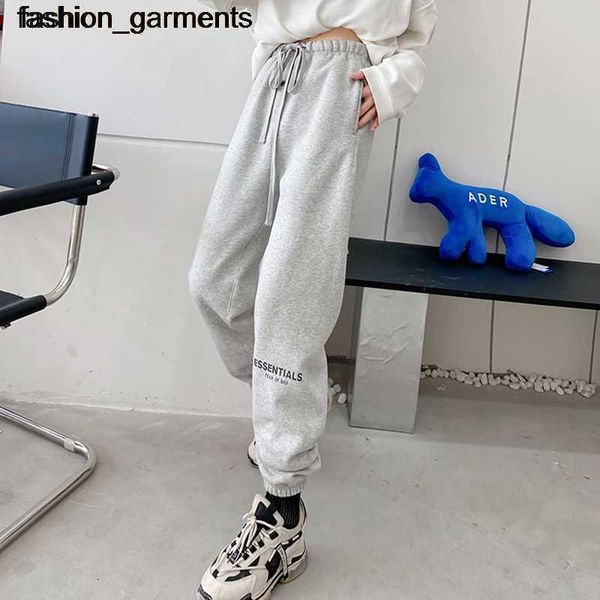 

designer essential pants leggings casual loose sweatpants autumn double thread fashion brand, Black